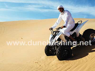 quadbiking in desert