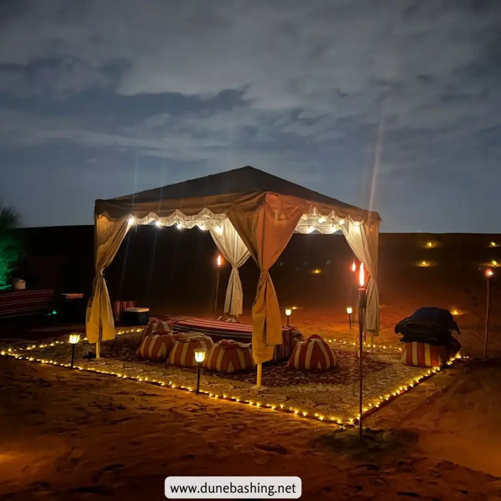 Iftar privado en el desierto de Dubai con cena barbacoa